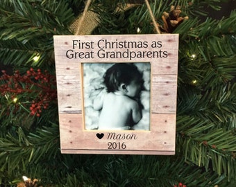 Great Grandparents Great Grandmother Ornament First Christmas As Great Grandparents Christmas Ornament