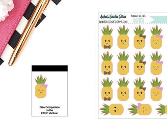 Kawaii Pineapples Sticker for any Planner