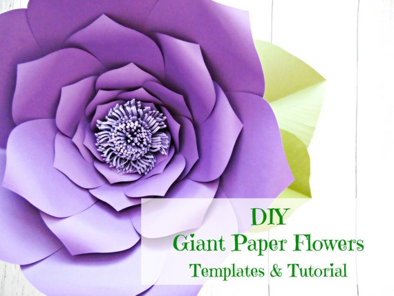 Giant Paper Flower Templates & Tutorials Flower Wall Flower