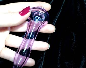 Purple Glass Pipe/Smoking Accessories/Tobacco Accessories/Glass Pipes/Glass Smoking Pipe/Glass Bowls/Purple Pipe/Glass Spoon/Glass Bowls