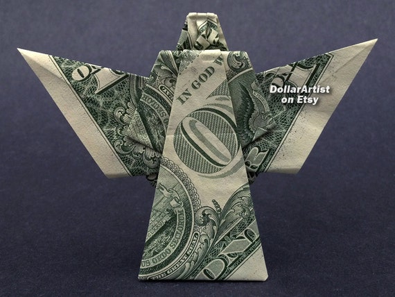 Download ANGEL Money Origami Dollar Bill Religious Heavon Symbol Cash
