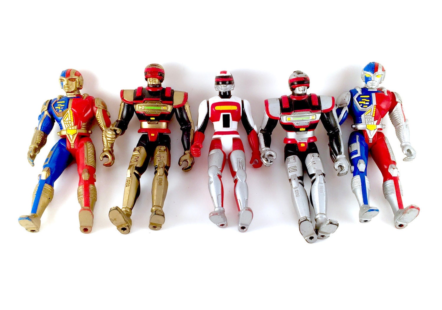 Vintage 1995 VR Troopers Action Figure Lot Of 5 Saban Kenner