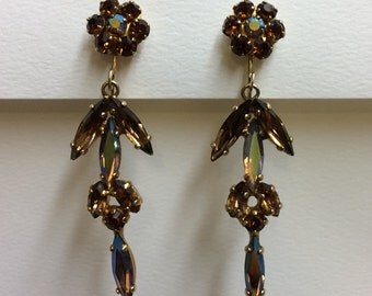 Signed Sherman Dangle Earrings