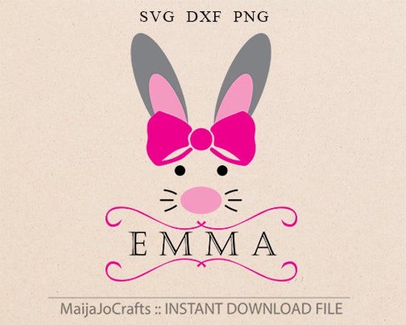 Download Easter Monogram SVG bunny Svg Happy Easter svg Baby girl svg