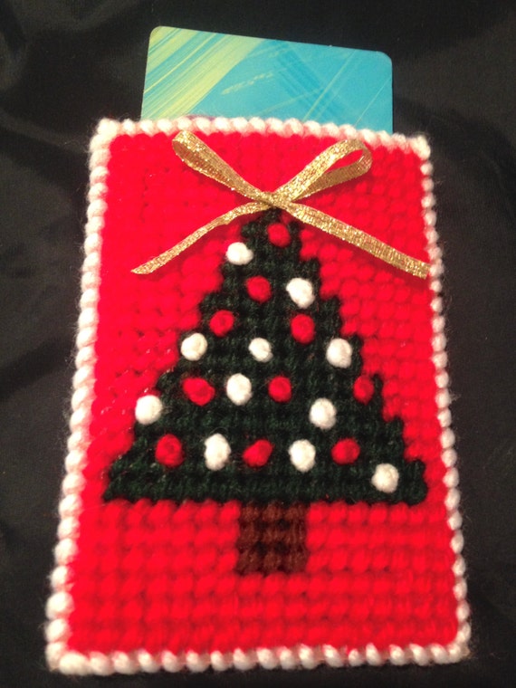 Items similar to Christmas Tree Gift Card Holder ...