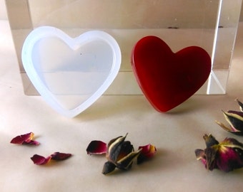 35mm Heart valentine silicone pendant mold ; V day gift jewellery earrings ornaments pendant charm3