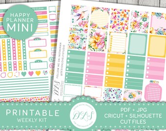 Mini Happy Planner Printable Happy Planner Mini Happy