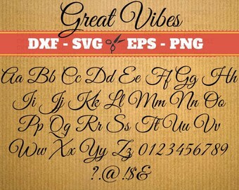 Vine Monogram Font svg Great Vibes; Svg, Dxf, Eps, Png; Vine svg, Calligraphy Script, Svg vine font, font svg, Cricut, Vine monogram svg