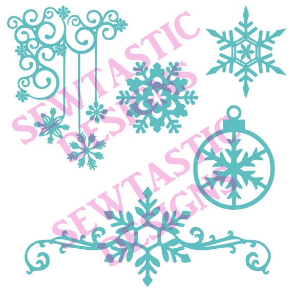 Download Snowflake Designs 2 Cut File Cricut MTC SCAL Silhouette