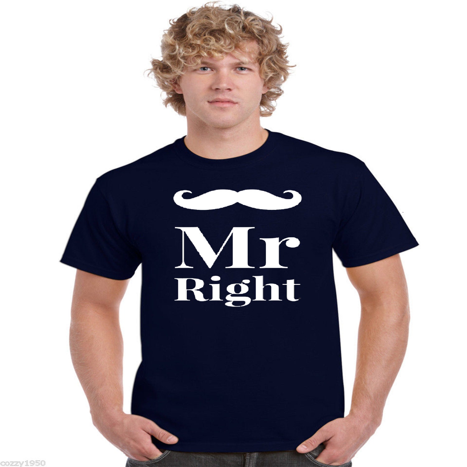 Mrs always right t-shirt Mr right t shirt wedding gifts