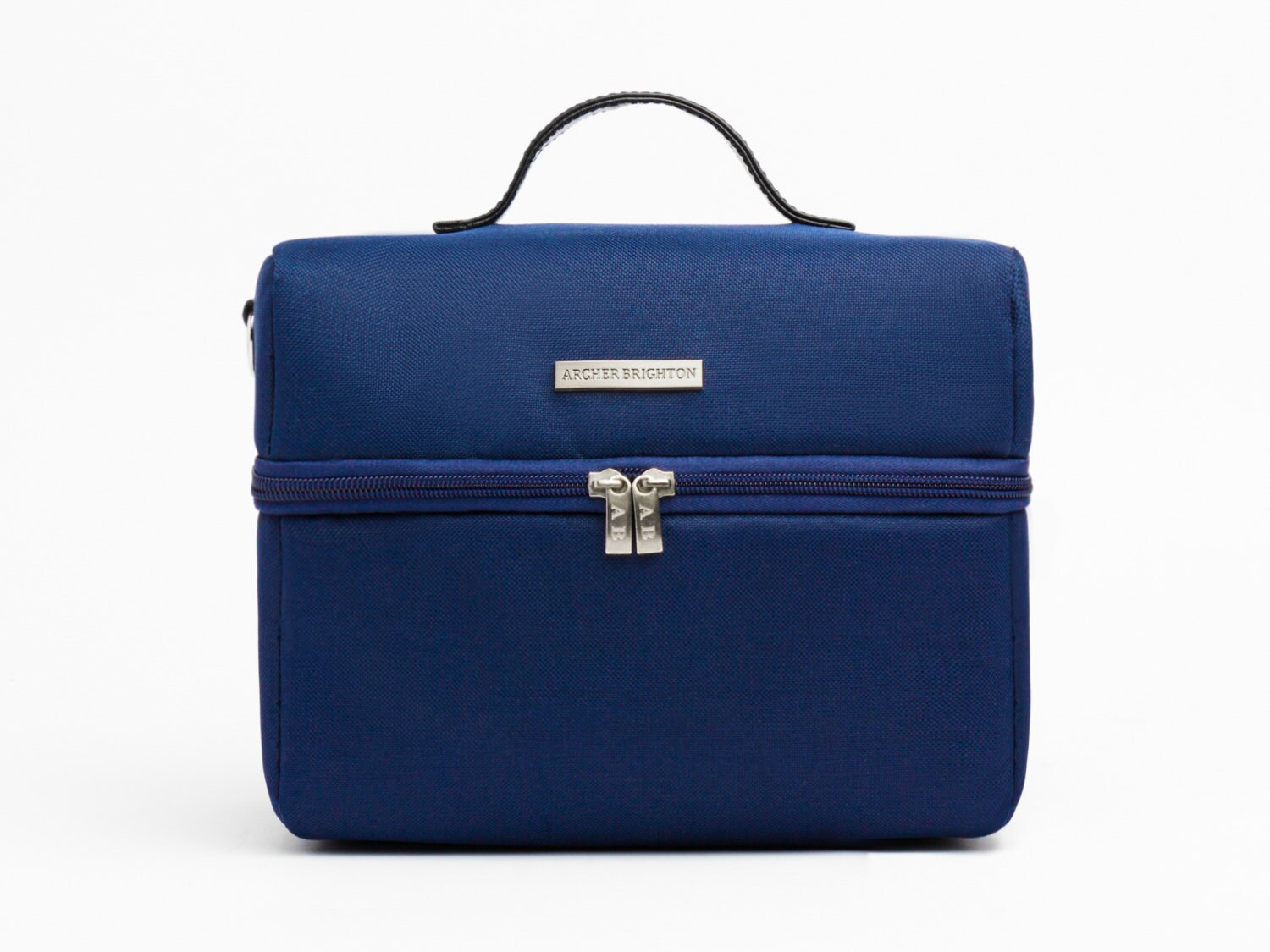 Men's Large Insulated Adult Lunch Bag w/ Leather Handle