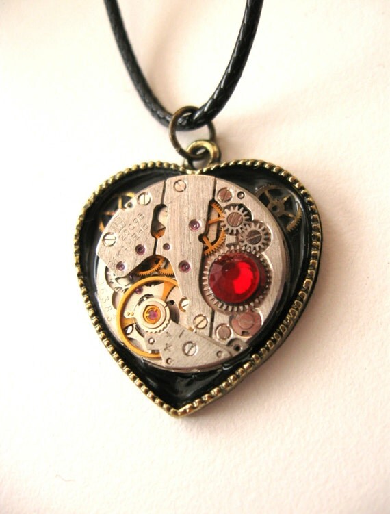 Steampunk jewelry Heart necklace Clockwork Steampunk Industrial Heart Pendant Gift Idea Bdsm jewelry Bdsm necklace by Dedovashop steampunk buy now online Steampunk jewelry Heart necklace Clockwork Steampunk Industrial Heart Pendant Gift Idea Bdsm jewelry Bdsm necklace by Dedovashop steampunk buy now online
