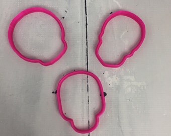 Set d'emporte-pièce Tête de Mort (Skull cookie cutter set)