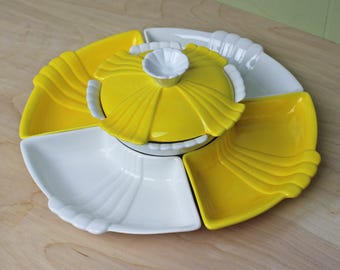 Vintage California Pottery Serving Set