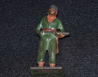 Vintage Cast Metal Toy Soldier, Painted Toy Soldier, Toy Soldier Figurines, Toy Pirate, Vintage Toy Soldiers, Collectible Toy Army Figures