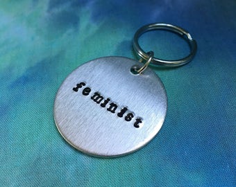 Feminist Keychain - Feminist AF - Nasty Woman Keychain - The Resistance Keychain - Pro Woman - Pro Choice - Feminism