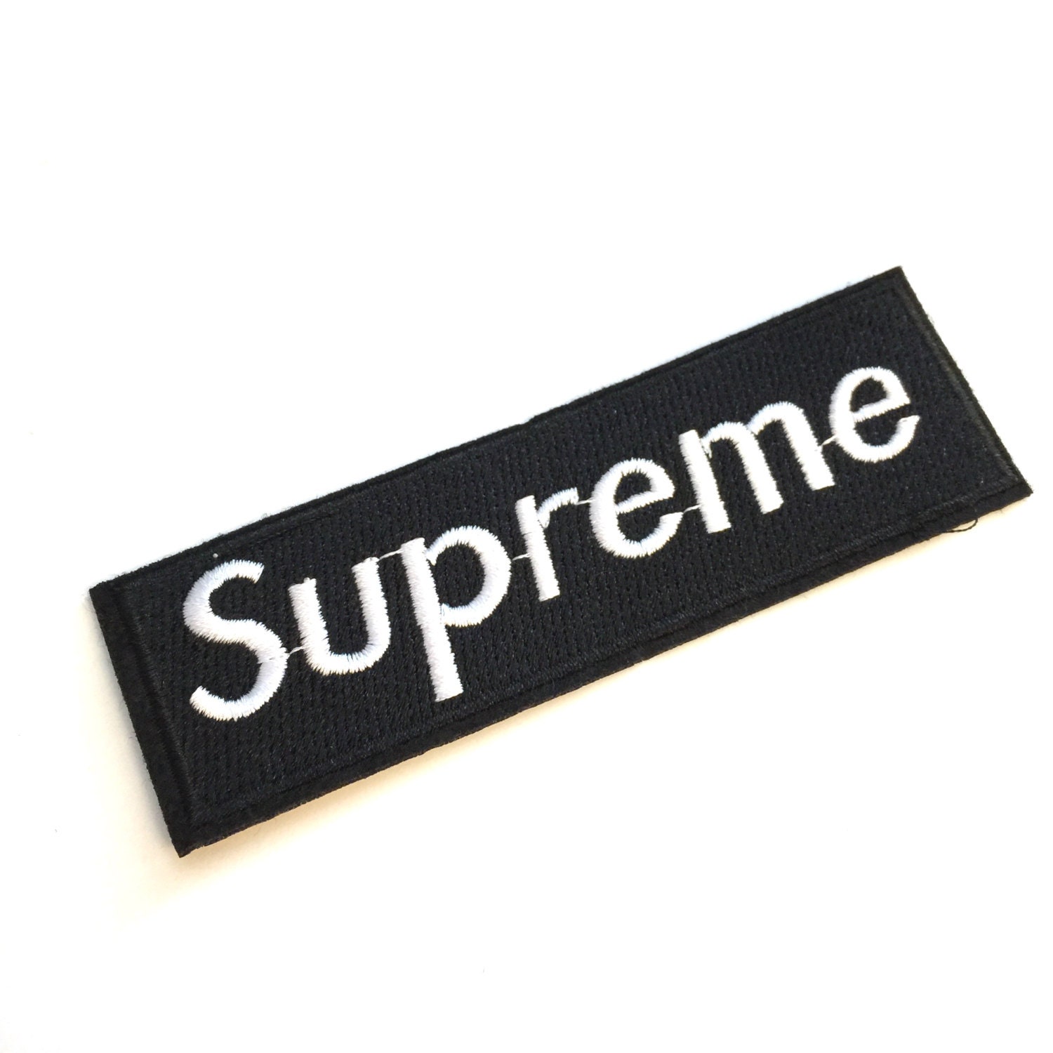 Black SUPREME Patch Supreme Brand Iron On Patches Nyc Skate