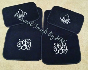 Car mats personalized, Monogram car mats, car accessories, Embroidered car mats