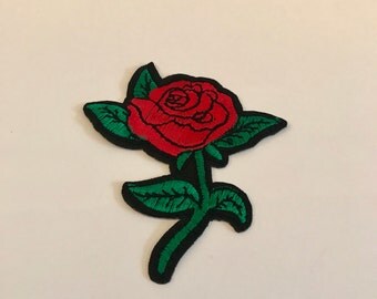 Red Rose Patch (1 stuk) - Iron on patch