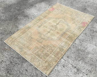 3'6x5'9 feet,OUSHAK, ANATOLIAN, TURKISH, Overdyed Rug, Decorative, Area, Handwoven Rug, New Collection,Area Rug,110x180cm 5545
