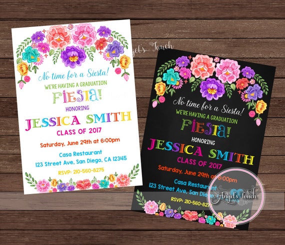 Fiesta Graduation Invitations 2