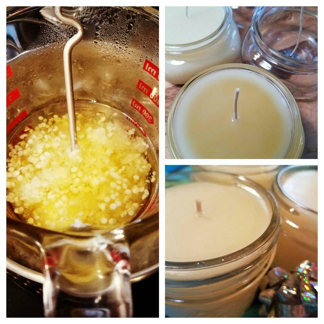 Peace Organic Coconut Oil Candle and Poem All Natural