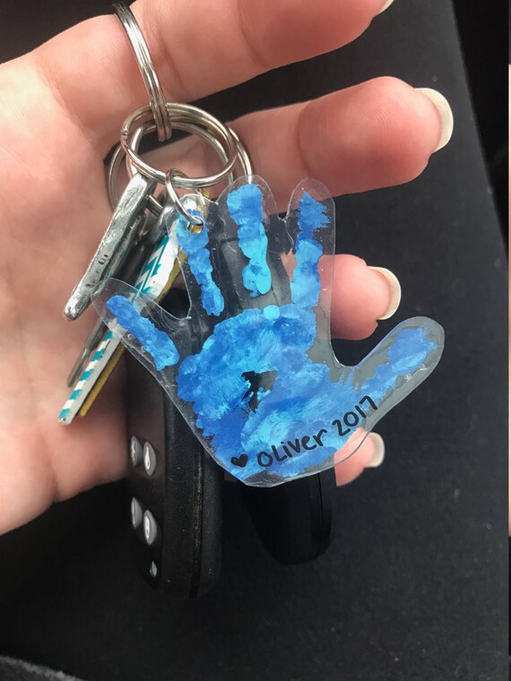FREE SHIPPING DIY Handprint Keychain Kit Collection