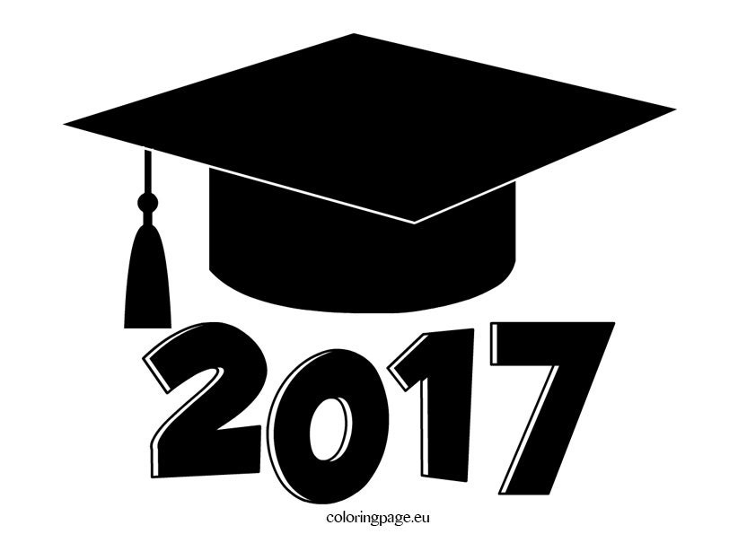 2017 graduation cap svg