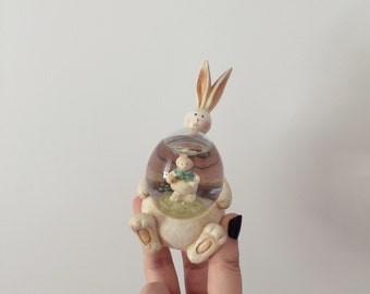 Darling Easter Bunny Small Snowglobe