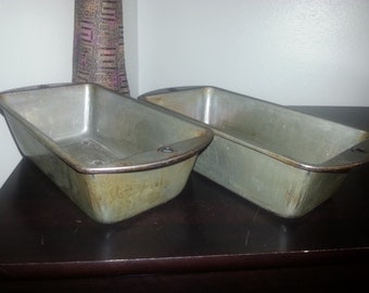 Set of 2 Vintage Bake King Loaf Pans ~ Bread Pans