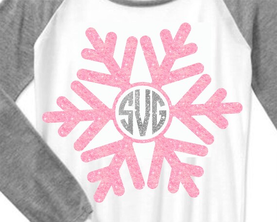 Download snowflake svg christmas monogram svg SVG DXF EPS