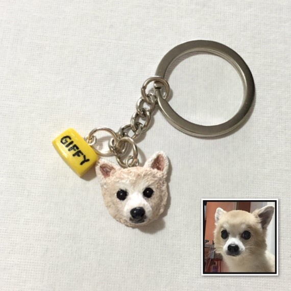 Items similar to Handmade Custom Dog Keychain (custom made) on Etsy