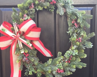 Winter Wreath, Pine Wreath, Boxwood Wreath, Wreath Street Floral, Door Wreath, Grapevine Wreath, Wreath
