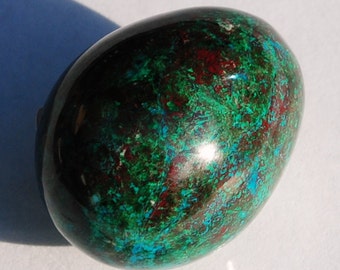 Red Chrysocolla Egg, Polished, Reiki, Healing Crystal, Metaphysical, Item# CHE-01