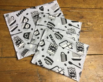 Reusable sandwich bags, reusable snack bags