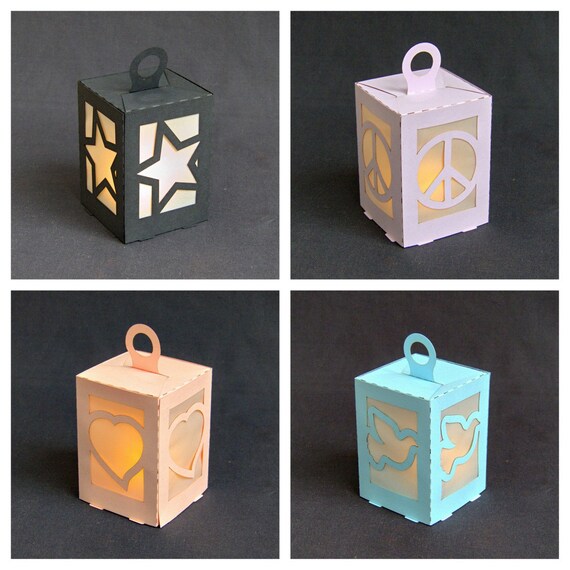 Paper lanterns laser cut project four designs