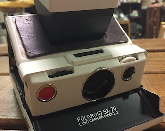 Vintage Polaroid SX-70 Land Camera w/ film speed meter & print coaters