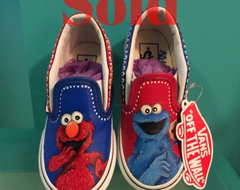Sesame Street hand painted shoes