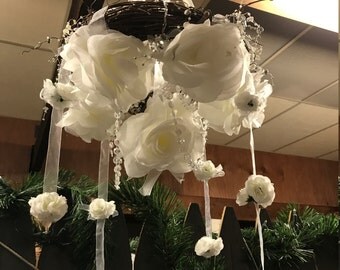 Hanging Rose Wreath