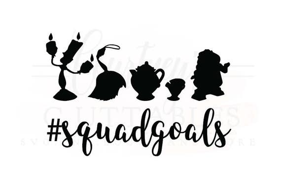 Squad Goals svg/ Beauty and the Beast Squad Goals SVG/ Disney
