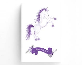 Pin The Horn On The Unicorn Customizable Birthday Party Game, Creative and Fun Games Moms and Kids Will Love, Inspiration For Little Girls