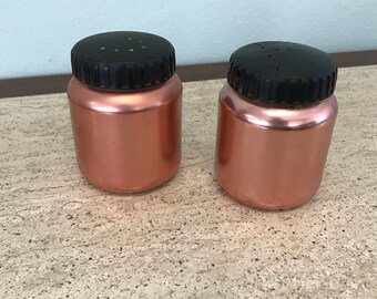 Vintage Color Craft Copper Salt and Pepper Shakers