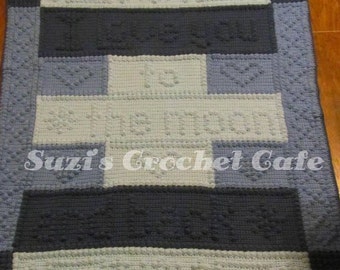 I Love You to the Moon and Back Baby Blanket