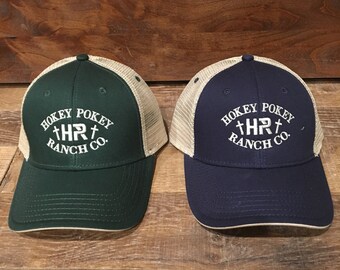 Embroidered, Hokey Pokey Ranch Logo Hat - Adult size