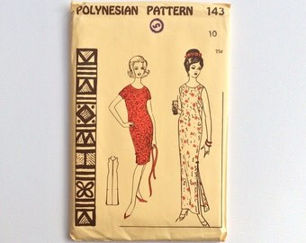 Uncut 1950s Dress Sewing Pattern : Polynesian 143