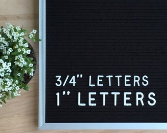 letter set for felt letterboard (290 pieces) - 3/4" and 1"