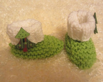 lime green booties