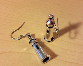 Silver Lighthouse earrings