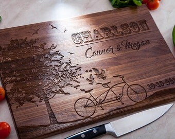 Personalized Cutting Board Wedding Gift Engraved Personalized Cutting Board Wedding Gift Engraved