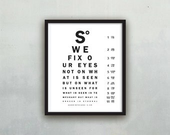 Printable eye chart | Etsy